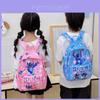 Mochila Infantil Fofa com Estampa de Desenho Lilo Angel Stitch Sorvete Bolha Amor Para Escola e Uso ao Ar Livre