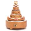 Carousel Music Box Wooden Christmas Ornament Rotary Train Musical Box Home Decoration Accessories For Birthday Gifts Valentine'