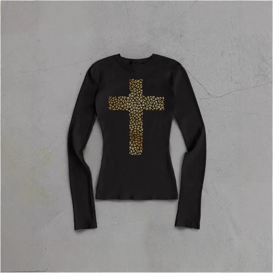 2026 Herbst/Winter Europäisches Y2K Bedrucktes Damen-T-Shirt - Trendiges, Vielseitiges, Modisches Basisteil