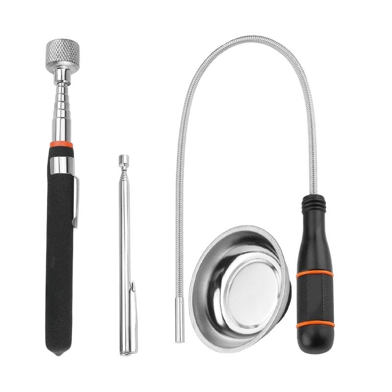 

4lots Practical Shape Magnetic Rod Stable Pickup Tool for Workshop Garage and Household Maintenance 1
