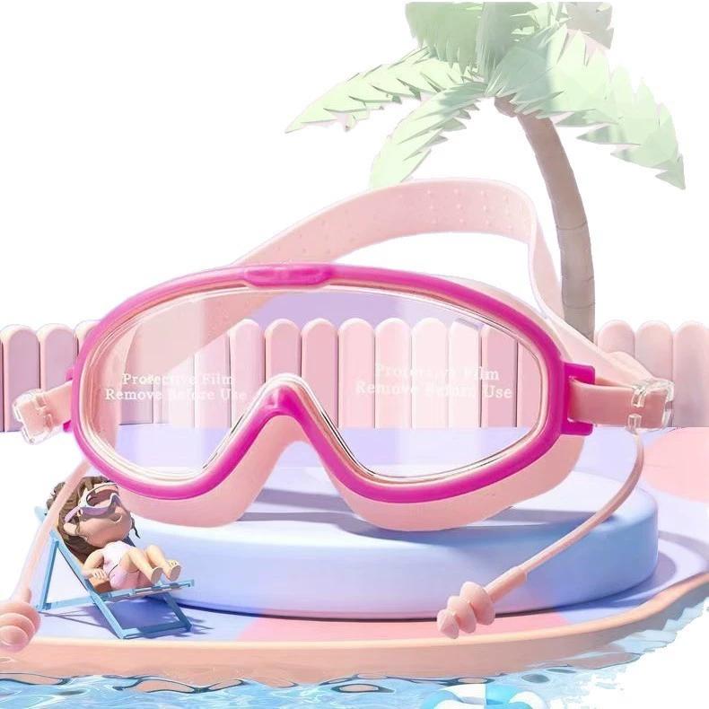 

Gafas de natación para niños impermeables antivaho gran campo de visión protectoras ajustables
