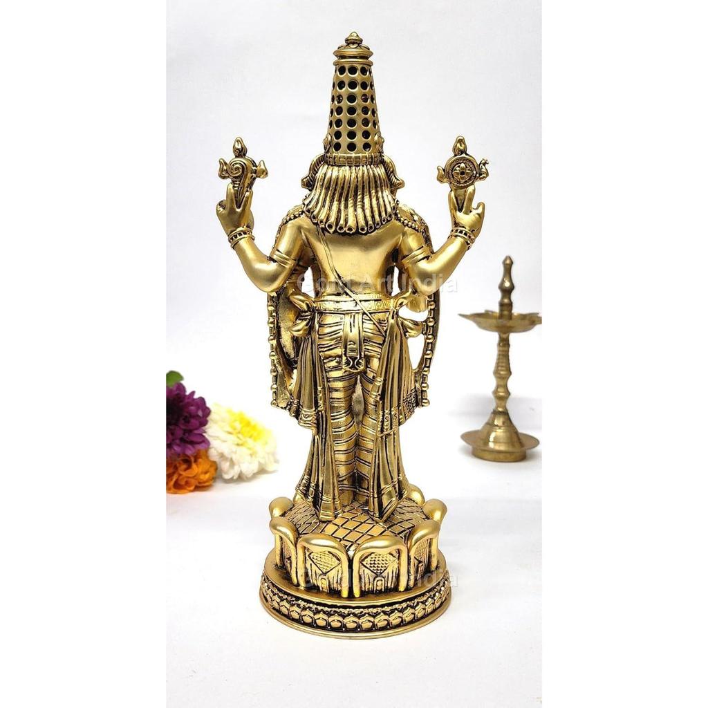 Lord Tirupati Balaji Idol Murti for Mandir | Pooja Room Lord Vishnu Shree Venkateswara Swamy Statue God Balaji Home Decor Showpiece