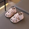 Summer Baby Girl Squeaky Sandals - Soft Sole, Non-Slip, Closed Toe Walker Princess Shoes