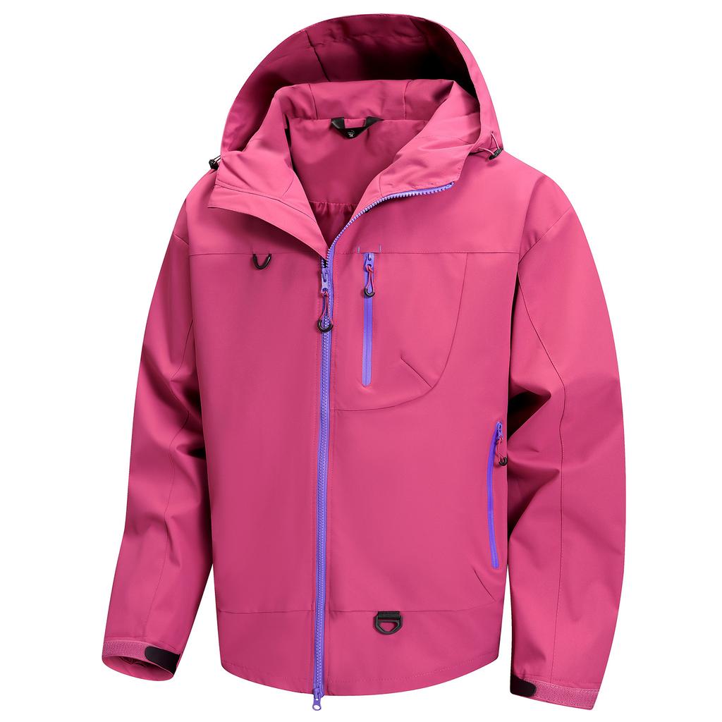 Men's Hooded Zipper Outdoor Mountaineering Jacket Couple Loose Casual Jacket