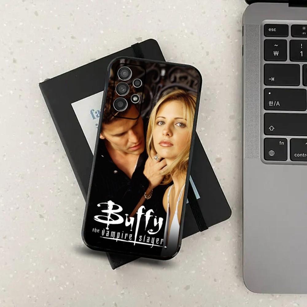 Coque de téléphone B-Buffy contre les vampires pour Samsung S21, S22, S23, S30, Ultra, S20, Plus, Fe, Lite, Note, 10, 9, 5G Housse souple noire