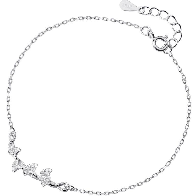 

Корейский браслет из листьев гинкго для женщин - Элегантное украшение в стиле мори-гёрл в подарок