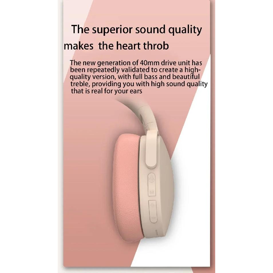 Hot Selling Wireless Headsets Headphones Bluetooth 5.3 Over-ear Earphone For Samsung iPhone Stereo Hifi Game Earbuds With Mic