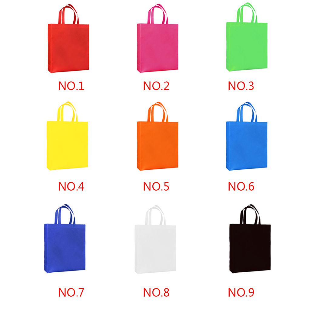 Reusable Non Woven Shopping Bag Solid Color Eco Friendly Storage Grocery Handbag Reusable Non Woven Shopping Bag Solid Color Eco Friendly Storage Grocery Handbag