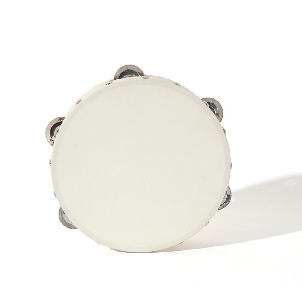 Sheepskin Drum Skin Tambourine Wooden Single Row Tambourine Hand Tambourine  Musical Instruments