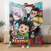 Name Custom Hunter X Hunter Print Flannel Blanket High Quality Warm Comfortable Cover for All Seasons Perfect for Gifts Home Decor