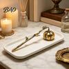Decorative Candle Flame Snuffer Pumpkin with Long Handle, Halloween Theme PET Maintenance Tools Extinguisher, Wick Stopper for Home Table Decoration