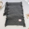 New soft glutinous solid color scarf cute warm winter versatile warm scarf advanced sense gift recommendation