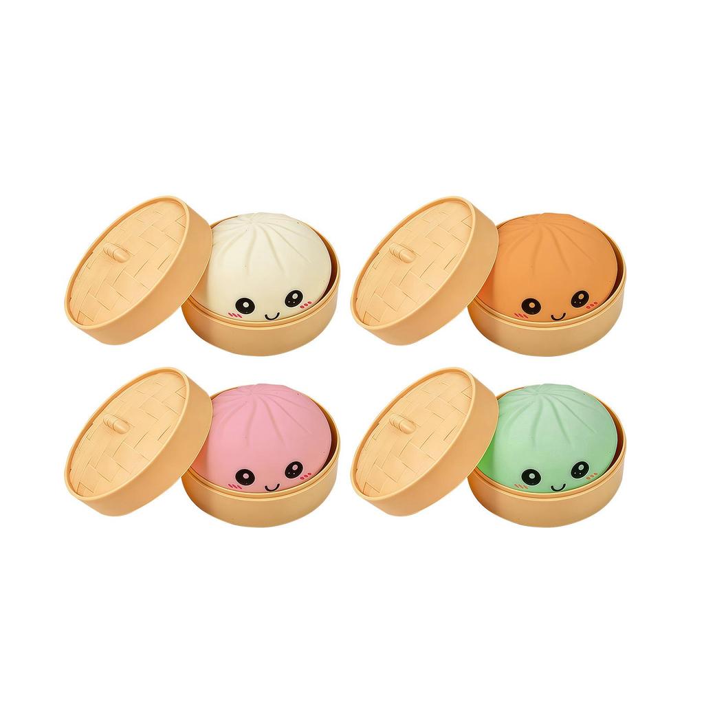 Portable Non-Stick Soft Baozi Squeeze Toy for Fun Stress Relief