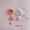 10Pcs Flower Clay Cutter Clay Molds for Earrings Making, 5 Shape Geometric Flower Clay Cutter, 5 Shape Petal Clay Cutter