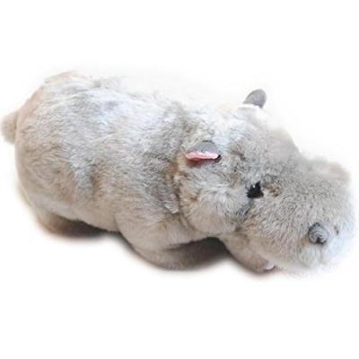 Ippopotamo Peluche Carino da Vendita Medio Circa. 13 x 34 cm Grigio Poliestere Z0065
