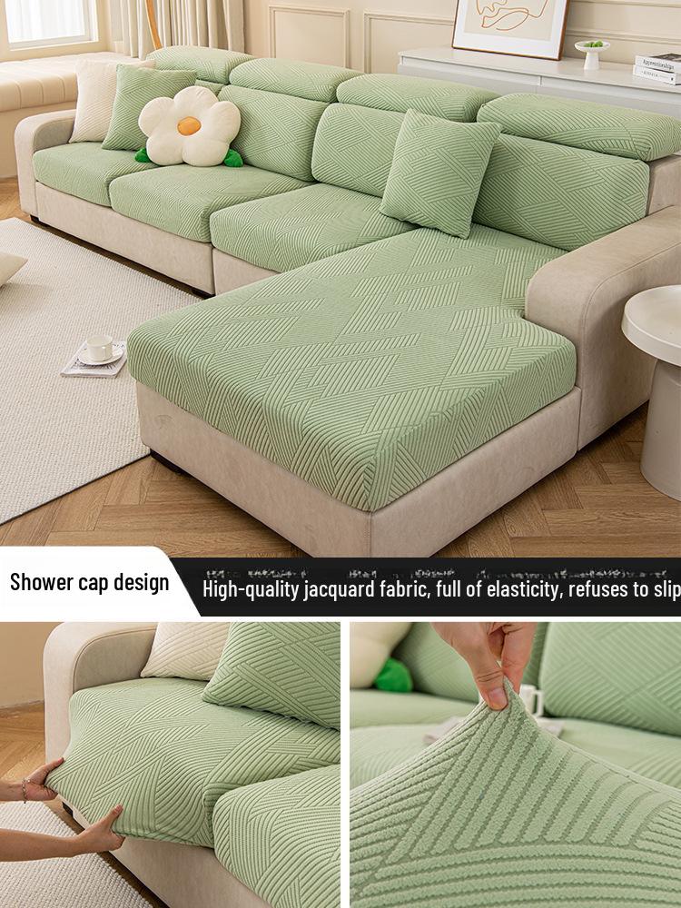 Thickened Non-Slip Polar Fleece Sofa Cover: Elastic, Full Coverage, Dustproof, High-Grade Design