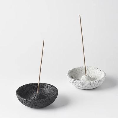 Cement Cement Incense Burner Plug In Concrete Texture Aromatherapy Holder Decorative Planetary Style Ash Catcher for Sticks