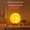 Rechargeable Starry Sky Moon Lamp with Remote Control - Night Table Atmosphere Light