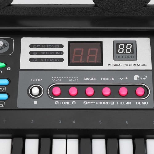 Hopcd Digital Piano, Beginner-Friendly, 61 Keys, Compact, Lightweight, Small, Educational Instrument, Piano Keyboard, Electronic Keyboard, Long-Lastin