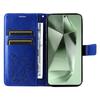 For Samsung Galaxy S24 FE Wallet Case Floral Butterfly Imprinted Leather Phone Cover Stand