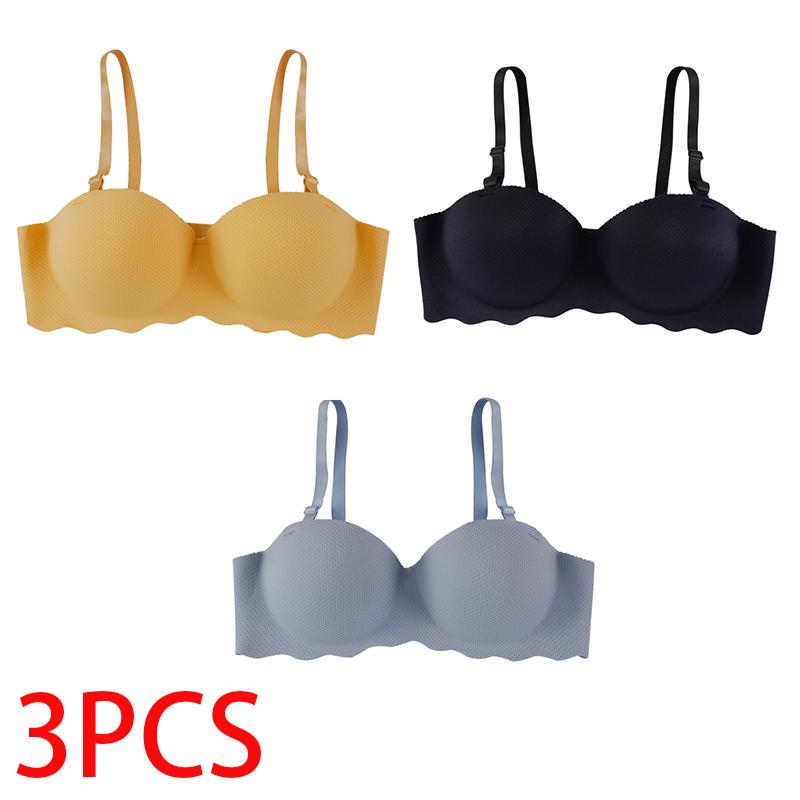 Women Breathable Bra Summer Seamless Brassiere Female Lingerie Sexy Solid Color Push Up Bra Underwear Bralette
