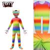 Kinder Poppy Playtime Huggy Wuggy Cosplay Kostüm Jumpsuit Maske Halloween Anzug
