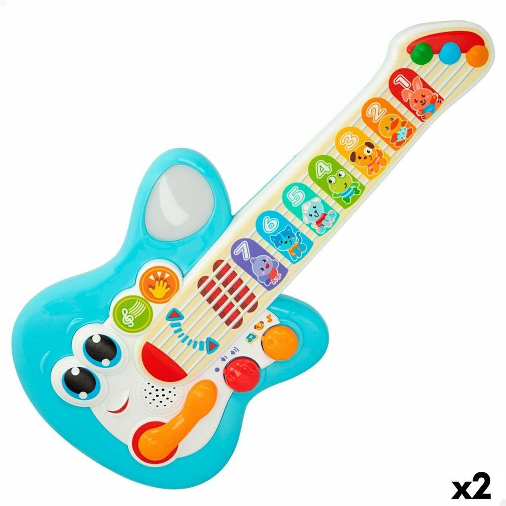 Baby Guitar Winfun Blue 17 X 38 X 5 Cm (2 Units)