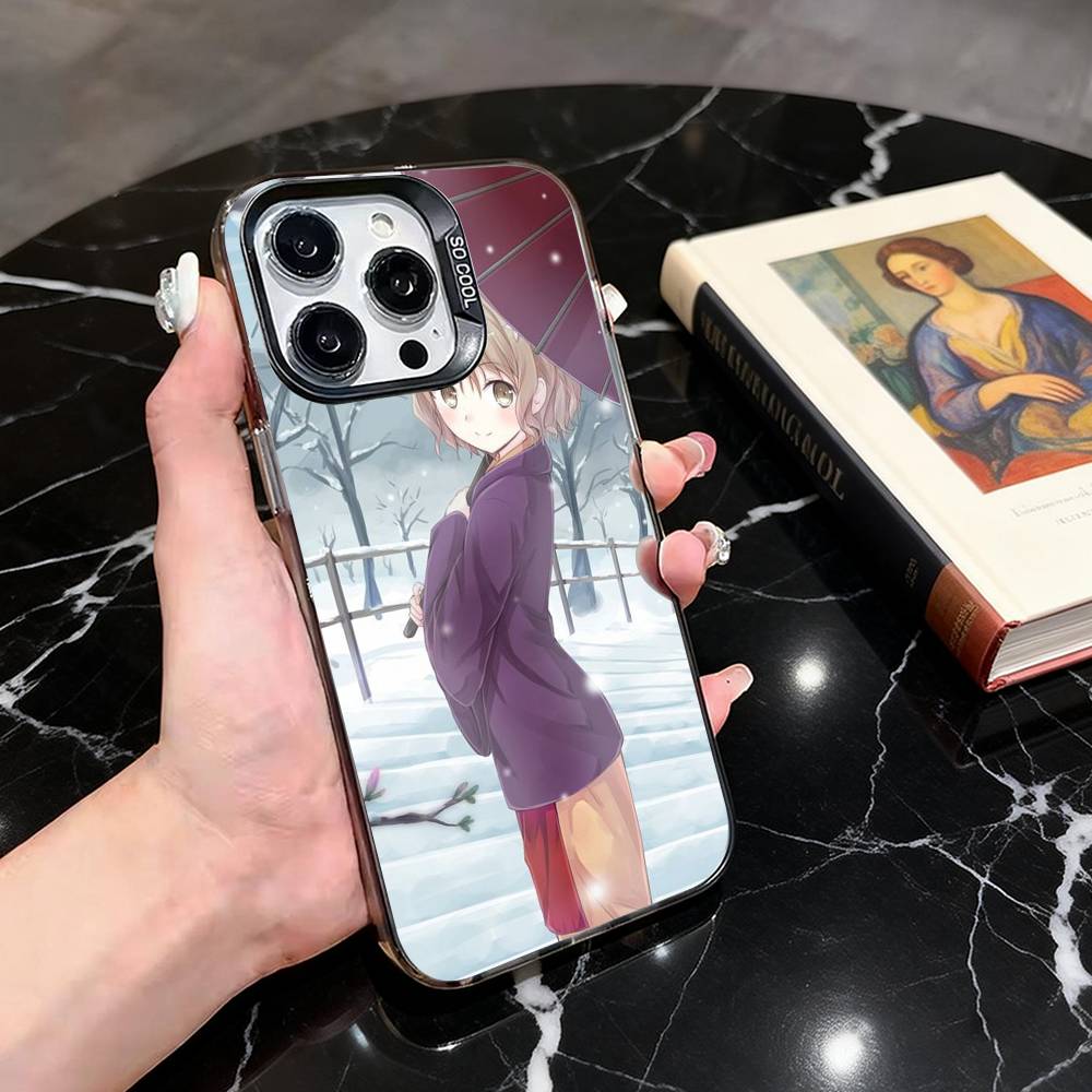 

Hanasaku Iroha Phone Case For iPhone 17,16,15,14,13,12,11 Plus,Pro Max,XS,Colorful Silver Phone case Funda Cover iPhone15promax