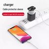 Charger Case: Scratch-Resistant Silicone Cover with Cable Organizer & Anti-Breakage Cord Winder.