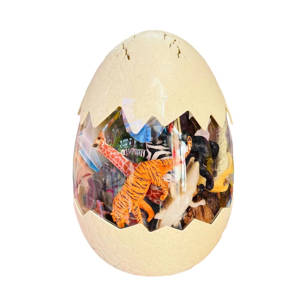 Easter Dino Egg Toy - Hatchable Dinosaur Animal Figures, Surprise Egg With Play Set For Kids & Collectors
