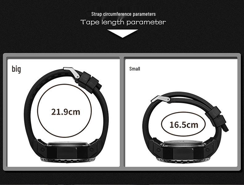 Sanda Multifunctional Dual Display Luminous Waterproof Outdoor Sports Men's Watch with Large Dial