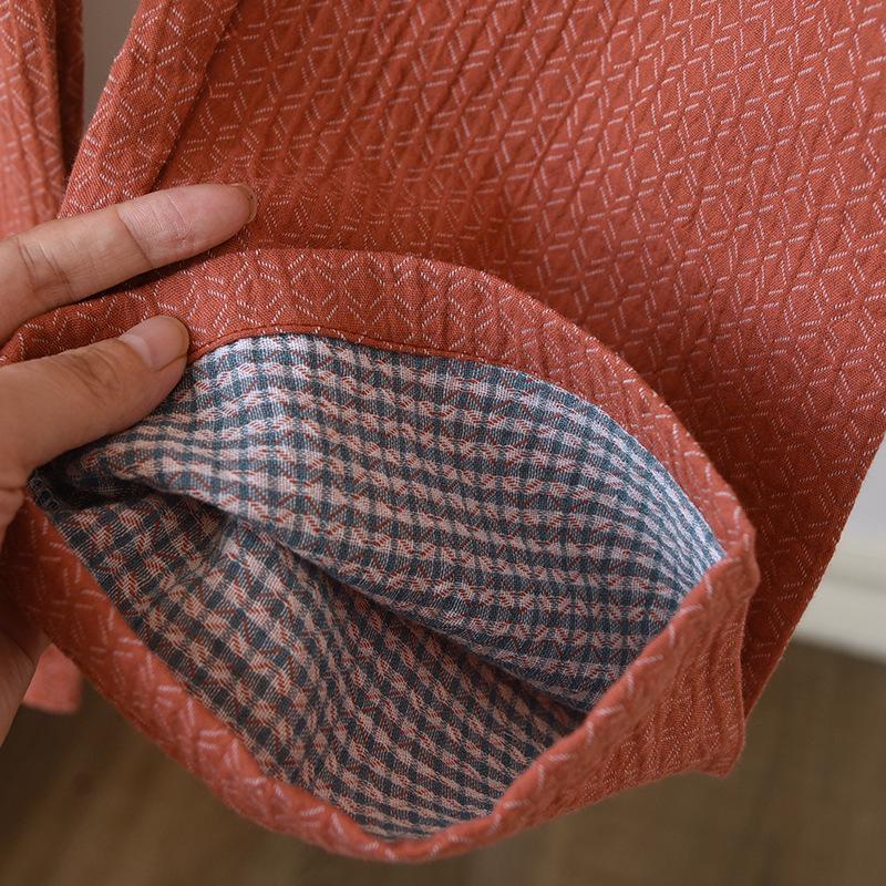 Unisex Japanese Kimono Cotton Gauze Yukata: Spring/Summer Lightweight Couple Home Wear Set