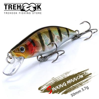 Fishing Tackle Professional Minnow Lure 50mm 3.5g Sinking Wobblers For Pike Mini Crankbaits Fishing Lures Swimbait