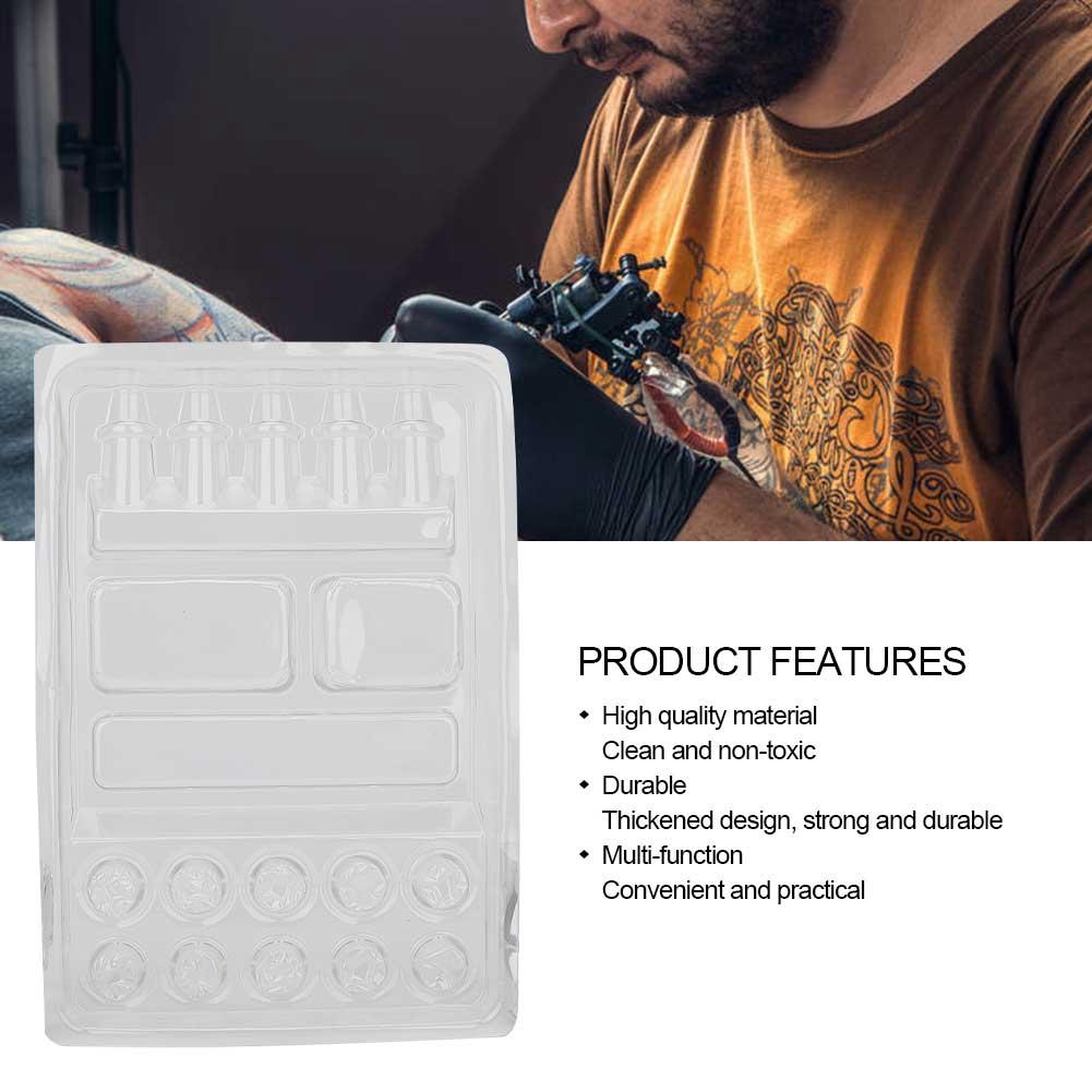 25pcs Disposable Tattoo Ink Pigment Tray Stand Tattoo Needle Head Holder Container