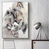 Affiche de famille Lion imprimée, père mère enfants, Art mural mari et femme aimant la maison, peinture sur toile, décoration murale, photos