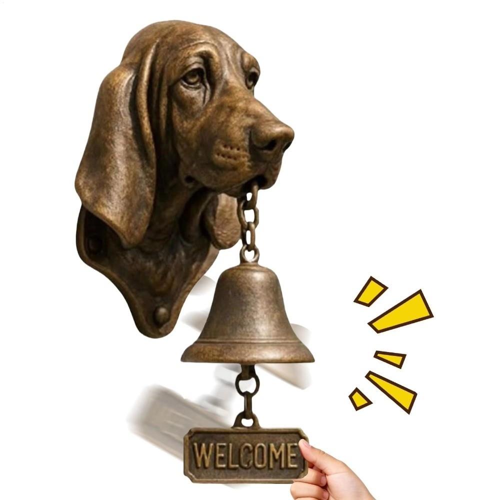 Vintage Welcome Doorbell Unique Dinner Bell Durable Puppy Doorbell  Wall Mount