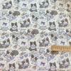 100% Cotton Digital Print Fabric: Korean Style Cartoon Animal & Floral Design for Women's, Children's Clothing & Homewear DIY