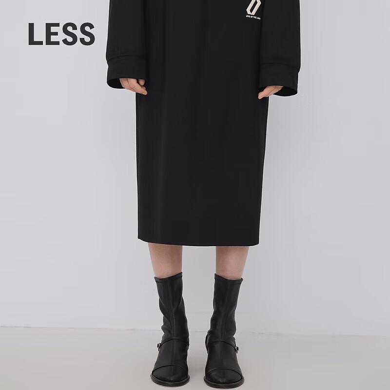 LESS Women s Merino Wool Straight Midi Skirt S