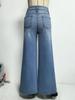 Spring/Summer 2026 Retro Washed Wide-Leg Slimming Jeans for Women