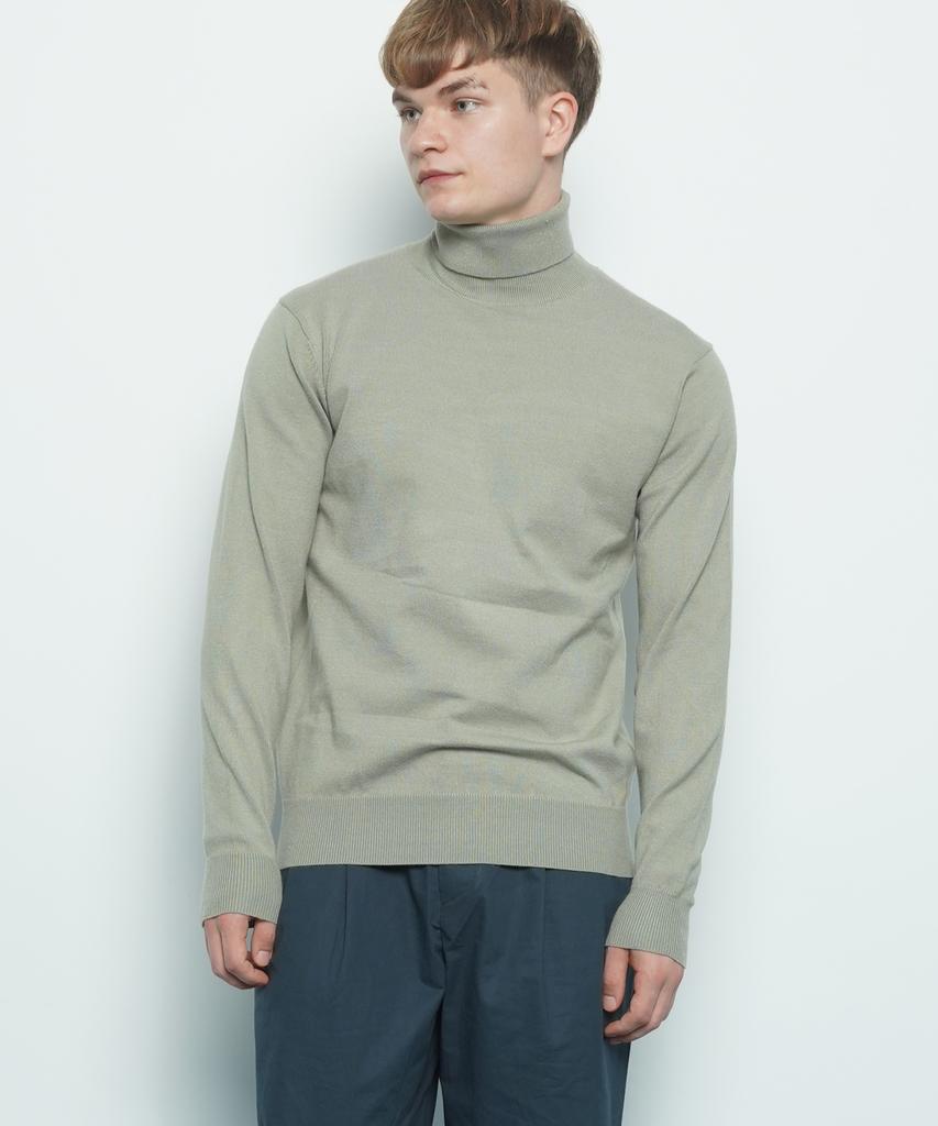 THE-ABON M613 Cash Polar Knit Olive