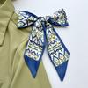 Long silk scarf, high-end new versatile hair tie streamer, atmosphere ribbon, spring and summer decorative scarf, tied bag streamer