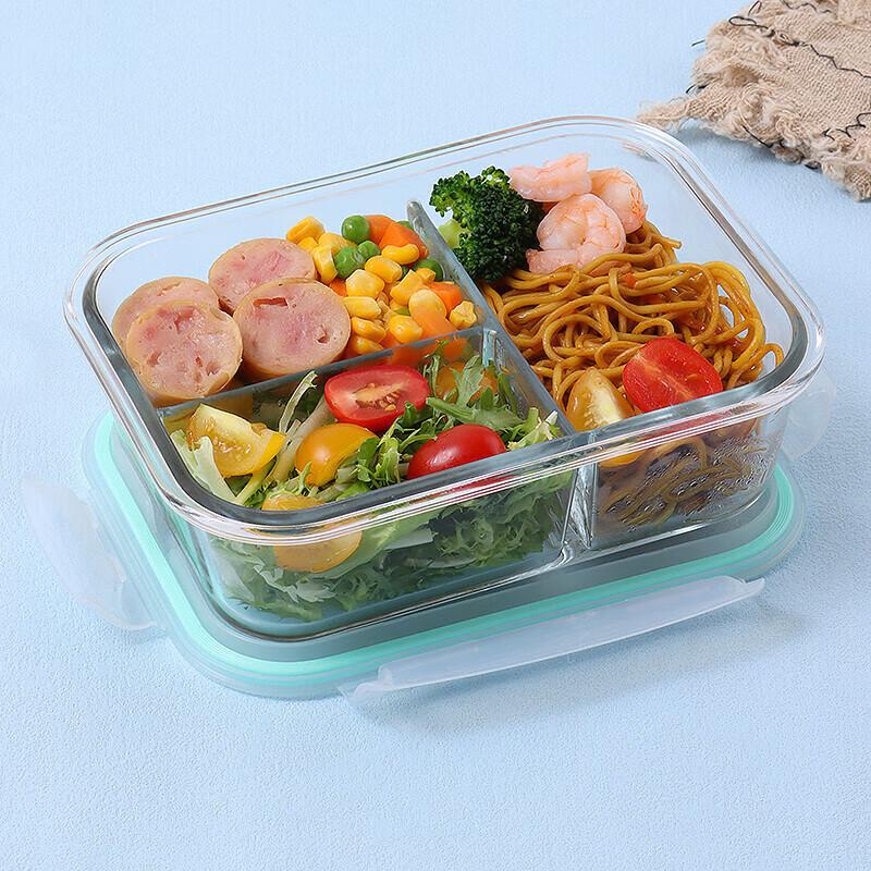 Szklany pojemnik na żywność z borokrzemowego szkła do kuchenki mikrofalowej i lodówki