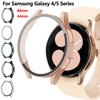 Γυαλί + Θήκη για samsung Galaxy ρολόι 4 44mm 40mm Αξεσουάρ υπολογιστή Ολοκληρωμένος υπολογιστής Κατά της πτώσης κάλυμμα προφυλακτήρα + Προστασία οθόνης Galaxy Watch 5