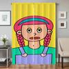 Window Kitchen Curtains for Living Room 2 Pieces Blackout Curtains Door Curtain Homemade Girl Bedroom Decoration Partition Shade