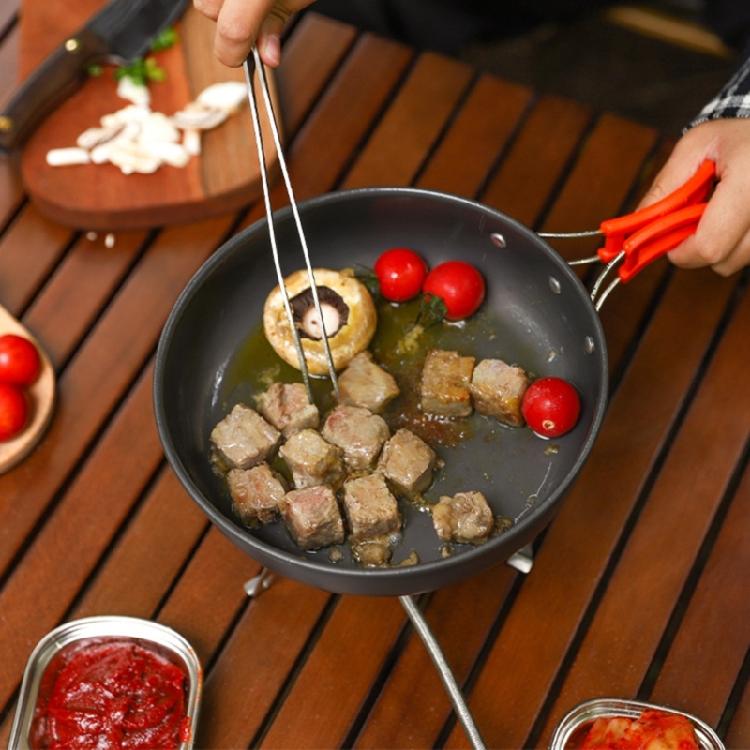 Frying Pan Non-stick Skillets Cookware Outdoor Cooking Pan with Storage Pouch