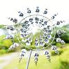 Outdoor Rotating Metal Windmill Sculpture Personalized Irregular Craft Decoration Wind Solar Spinners Yard Garden Decor