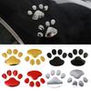 2pcs/set 3D Animal Dog Footprints Decal Auto Accessories Car Sticker