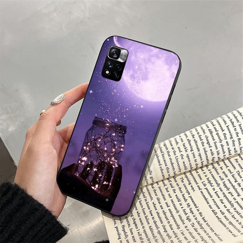 Phone Case For Xiaomi Redmi Note 13 12 11 10 Pro 12S 11S Redmi 13C 10 A1 A2 A3 Aesthetic Purple Case