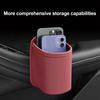 Car Storage Rack Leather Texture Waterproof Car Door Side Organizer Multi-Functional Vehicle Cup Holder Storage Box for Phone Keys Water Bottle Fit