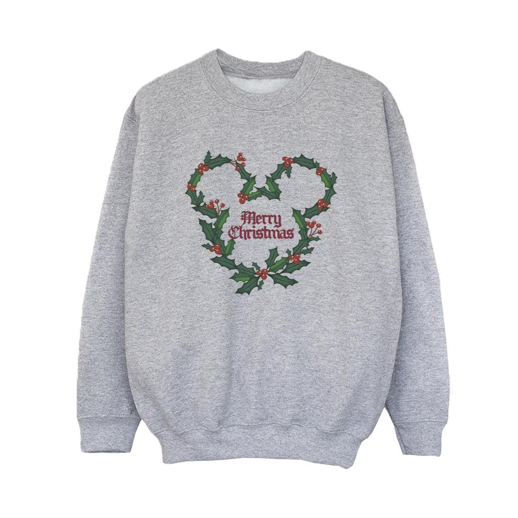 Disney Mickey Mouse Merry Christmas Holly Sweatshirt für Jungen
